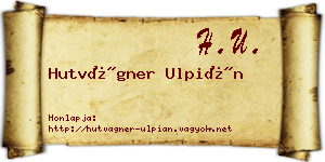 Hutvágner Ulpián névjegykártya